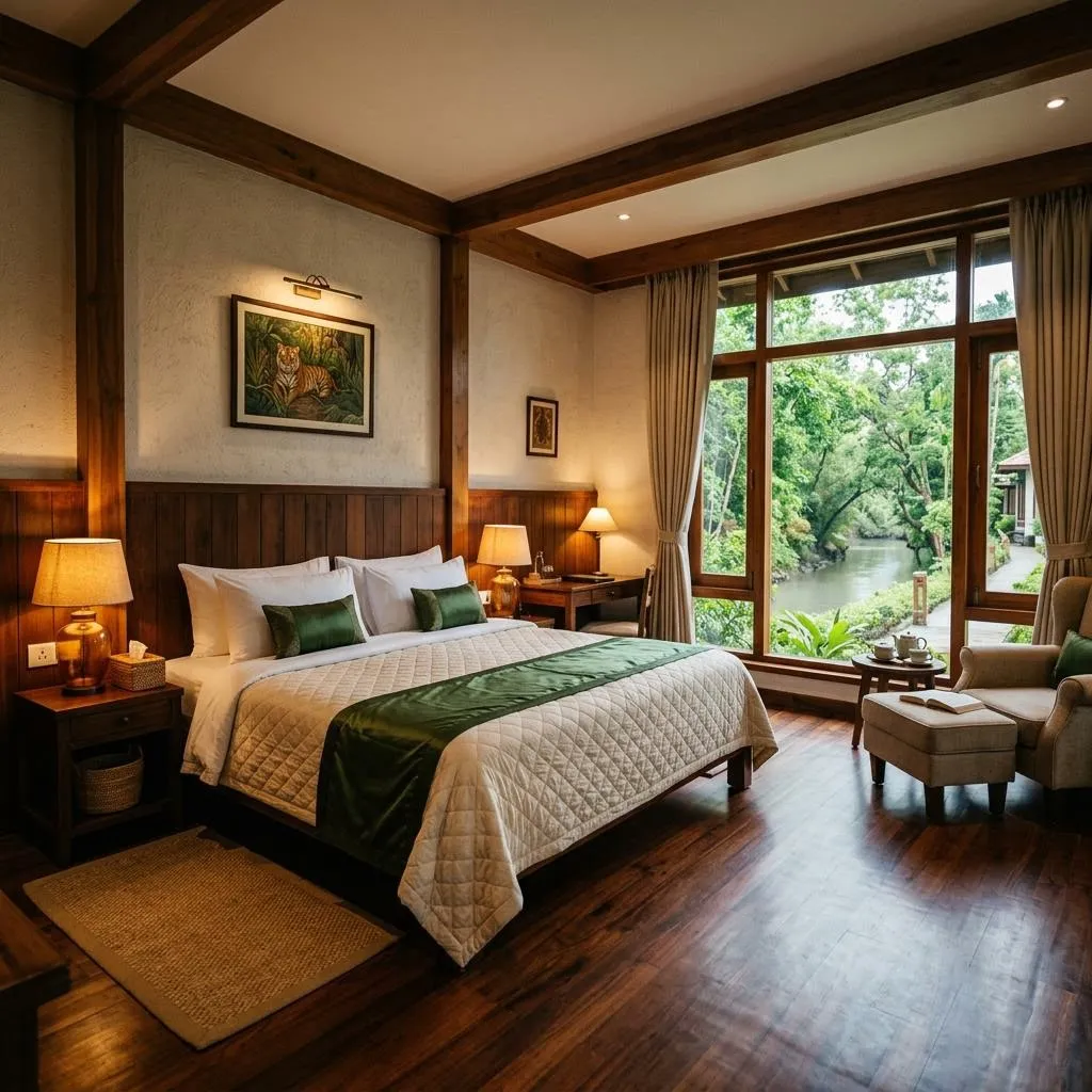 Luxury hotel room