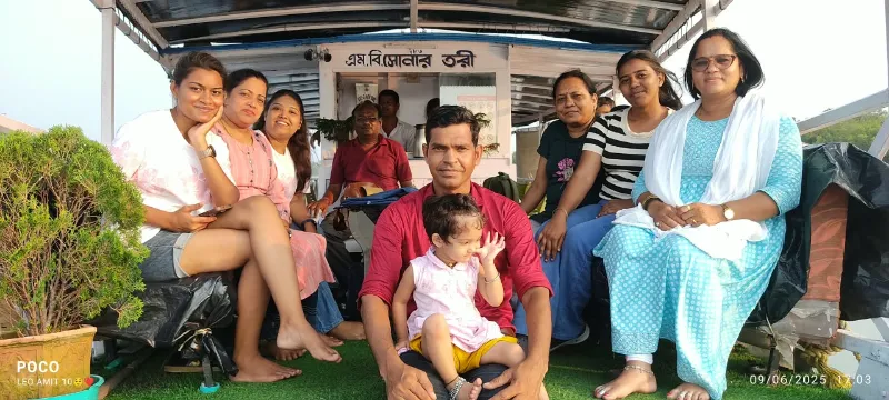 Our team on a Sundarban boat